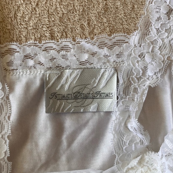 NWT Vintage White Lace Nylon Camisole - Picture 4 of 9